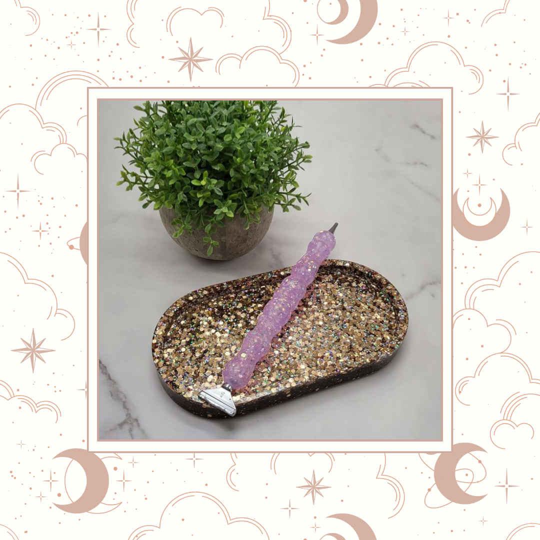 Roaring 20's Glitter Trinket Tray, Tray for Jewelry, Tray for Crafting, Diamond Painting Tray, Pencil Tray, Beading Tray - Roaring 20's