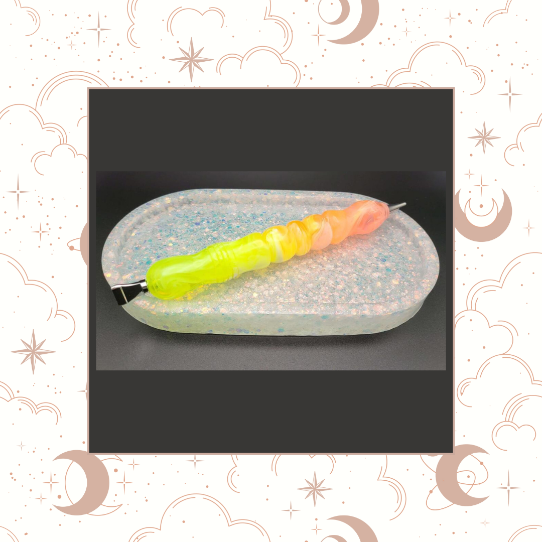 White Opal Glitter Trinket Tray, Tray for Jewelry, Tray for Crafting, Diamond Painting Tray, Pencil Tray, Beading Tray - White Opal