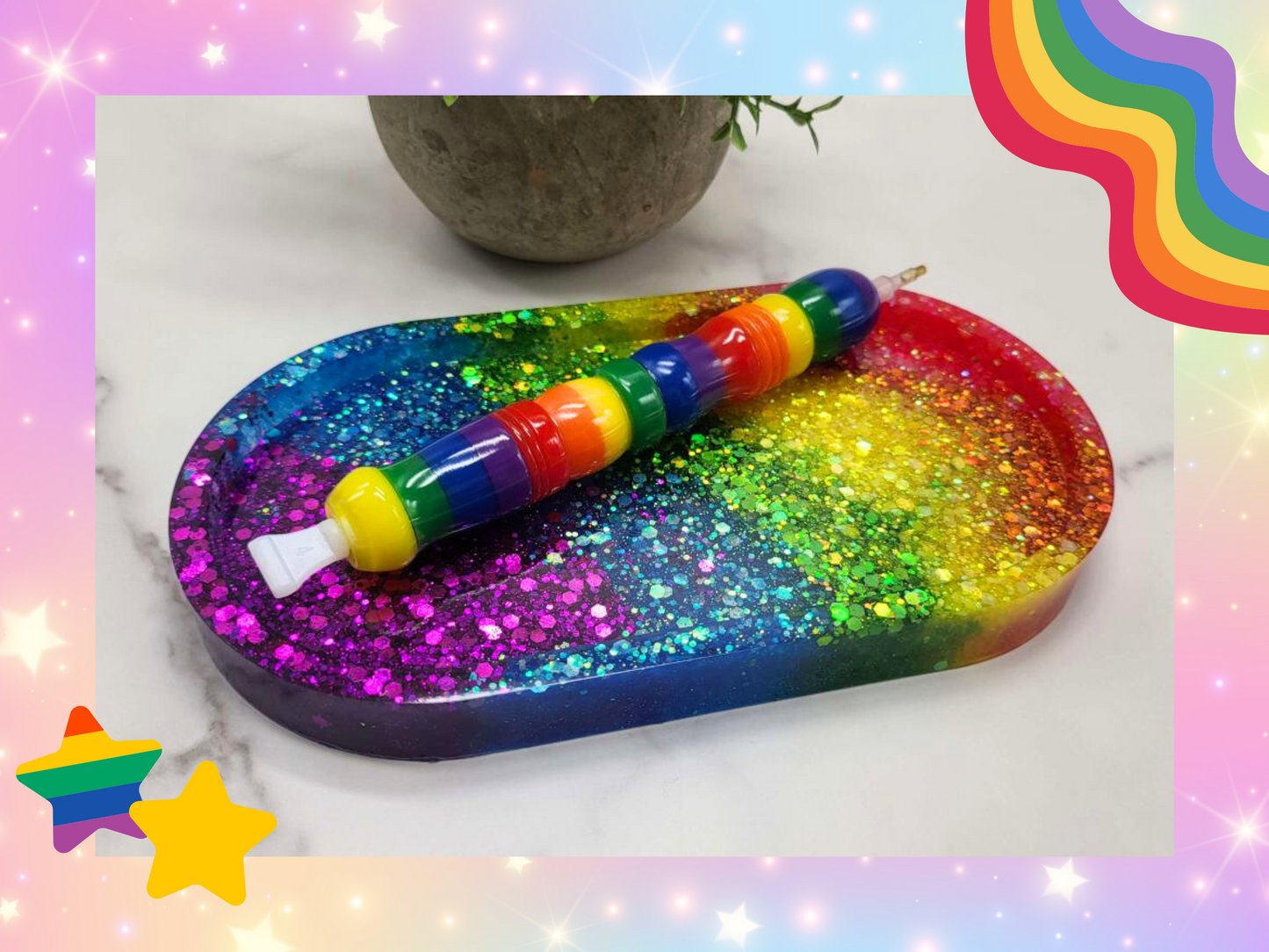 "Be Proud" Featured Custom Tray - Made to Order #diamondsanddiversity