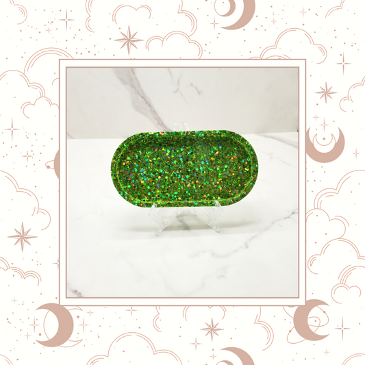 "Margaritas" Glitter Trinket Tray, Tray for Jewelry, Tray for Crafting, Diamond Painting Tray, Pencil Tray, Beading Tray