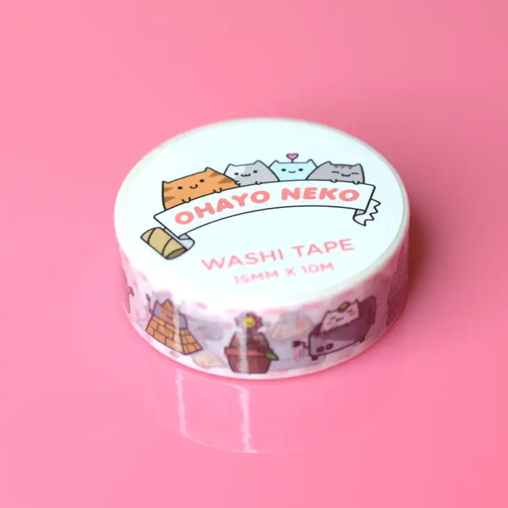 Ohayo Neko Washi Tape