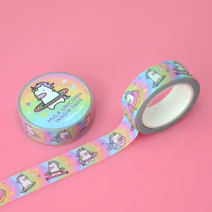 Hula Unicorn Washi Tape